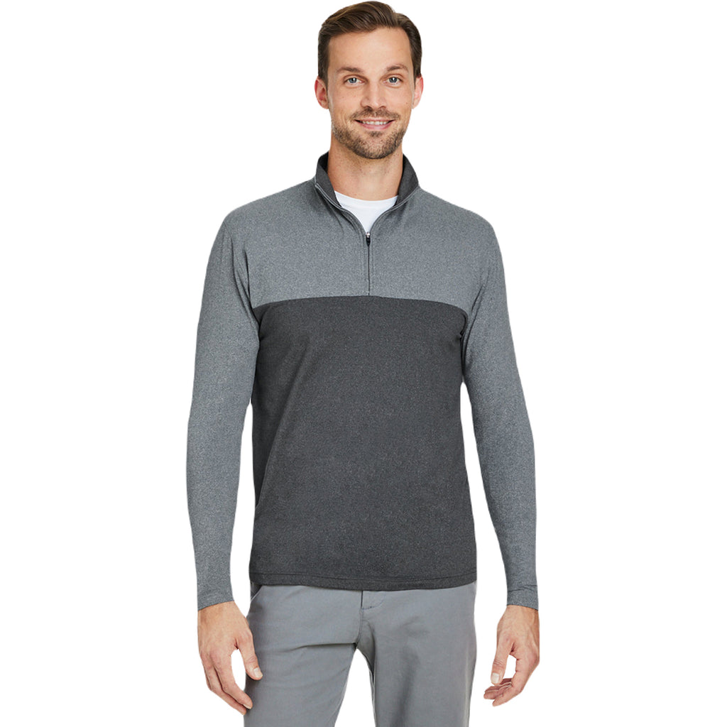 Spyder Men's Polar Frost/Black Frost Spyre Flex Colorblock Quarter-Zip