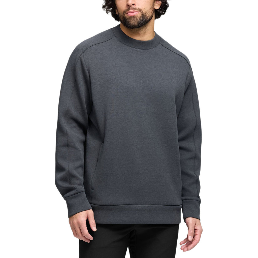 UNRL Men's Asphalt Sueded Crewneck