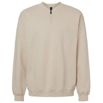 Gildan Unisex Sand Midweight 1/4 Zip Sweatshirt