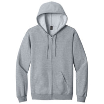Gildan Men's Ring Spun Sport Grey Softstyle Midweight Fleece Full-Zip Hooded Sweatshirt