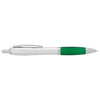 Bullet Silver Barrel w/Green Grip Nash Retractable Ballpoint Pen