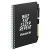 Bullet Black 4'' x 6'' FSC Mix Pocket Spiral Notebook with Pen