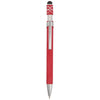Bullet Red Simple Fidget Recycled Stylus Gel Pen