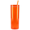 Bullet Orange Chroma Recycled Acrylic Skinny Tumbler 16oz