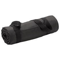 Bullet Black Roll up Picnic Blanket with Carrying Strap