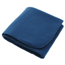 Bullet Navy 100% Recycled PET Fleece Blanket