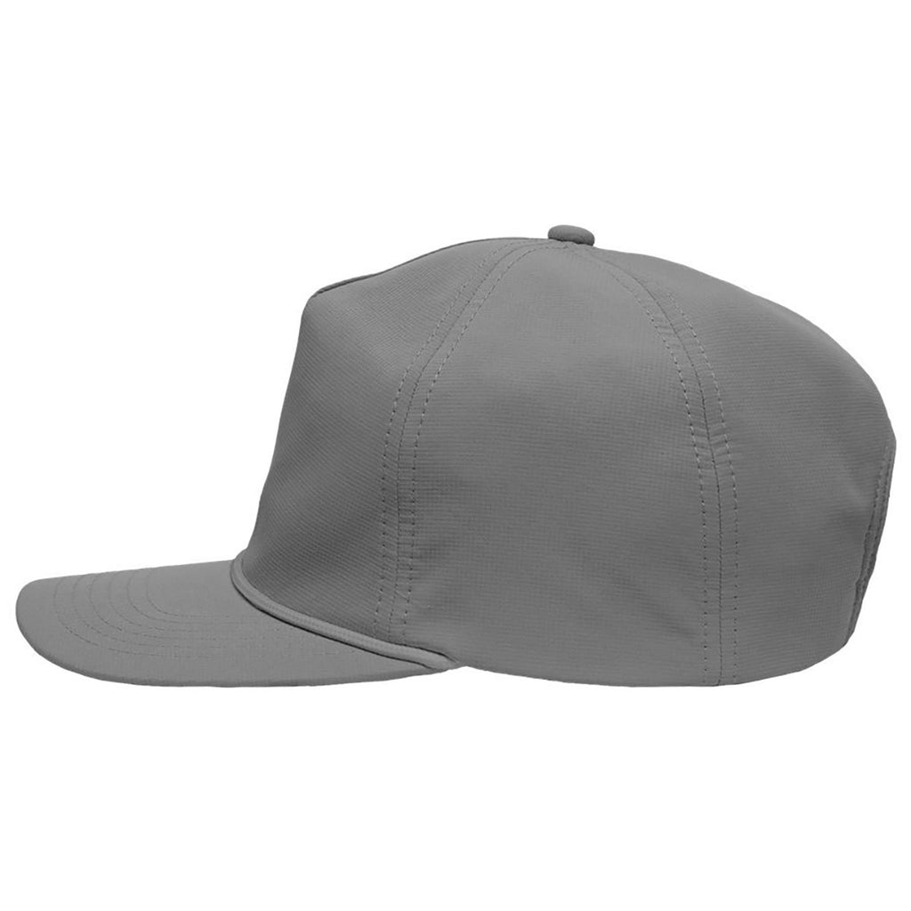 Sportsman Grey Five-Panel Ripstop Cap