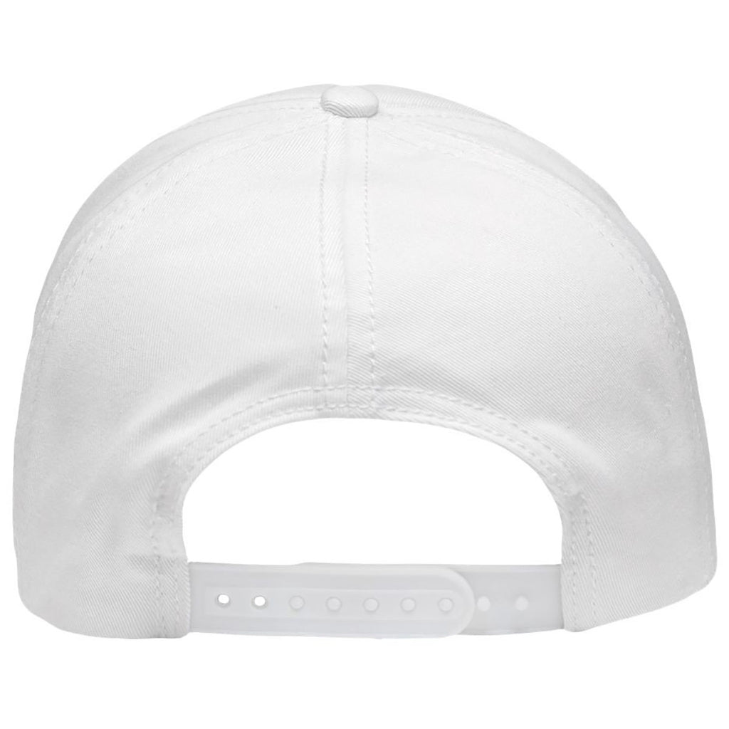 Sportsman White Five-Panel Rope Heritage Fit Cap