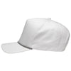 Sportsman White Five-Panel Rope Heritage Fit Cap
