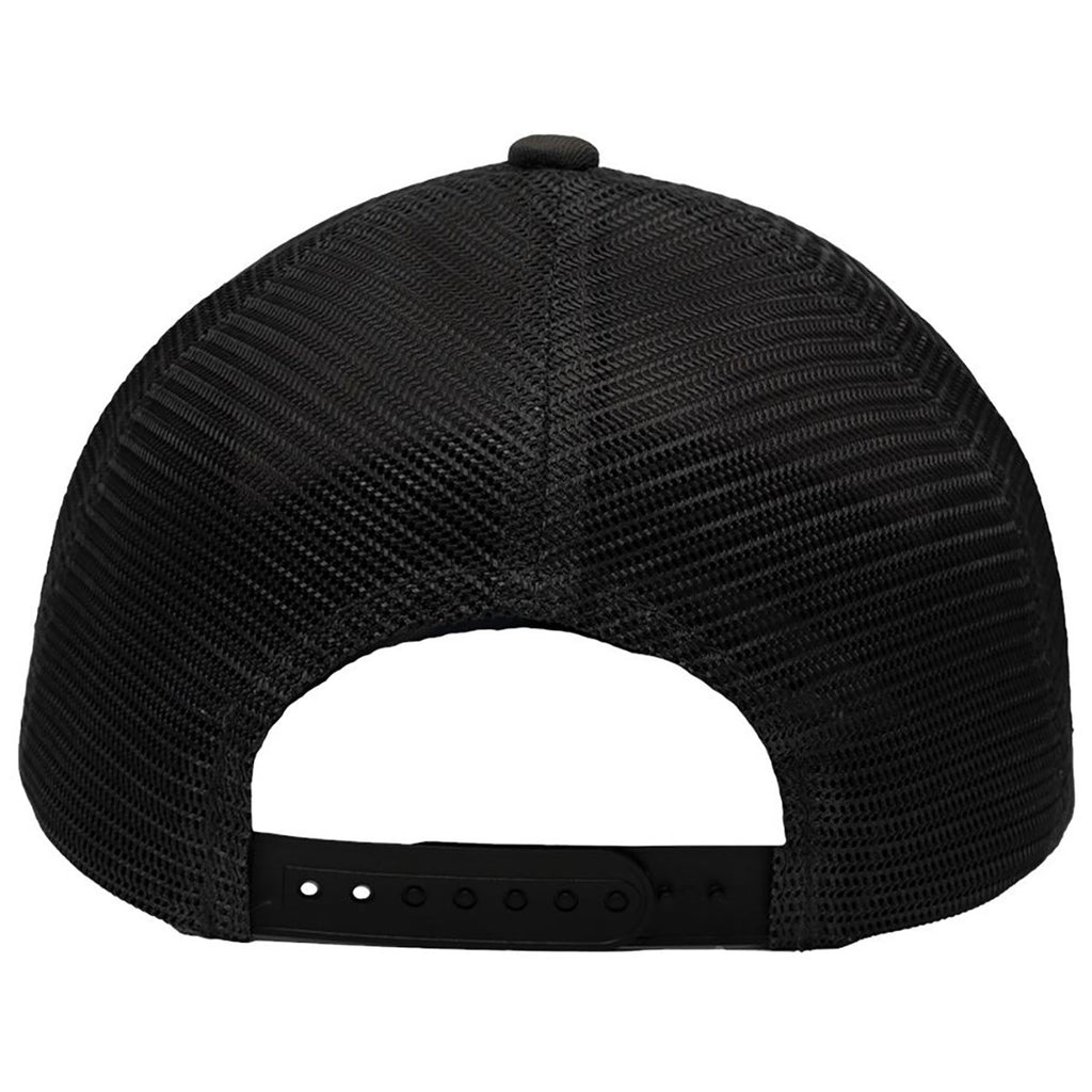 Sportsman Chino Charcoal/Black Lo-Pro Mesh Back Trucker Fit Cap