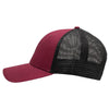 Sportsman Chino Maroon/Black Lo-Pro Mesh Back Trucker Fit Cap