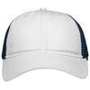Sportsman Chino White/Navy Lo-Pro Mesh Back Trucker Fit Cap