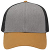 Sportsman Heather Grey/Charcoal/Vegas Gold Lo-Pro Mesh Back Trucker Fit Cap
