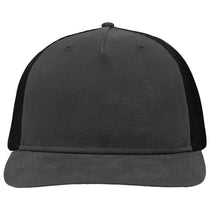 Sportsman Charcoal/Black Modern Five-Panel Trucker Fit Cap