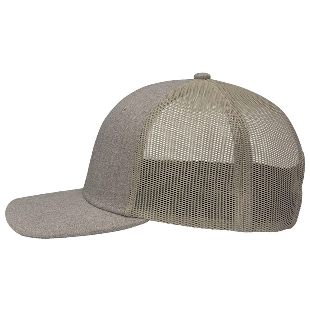 Sportsman Khaki Heather/Khaki Modern Six-Panel Trucker Fit Cap