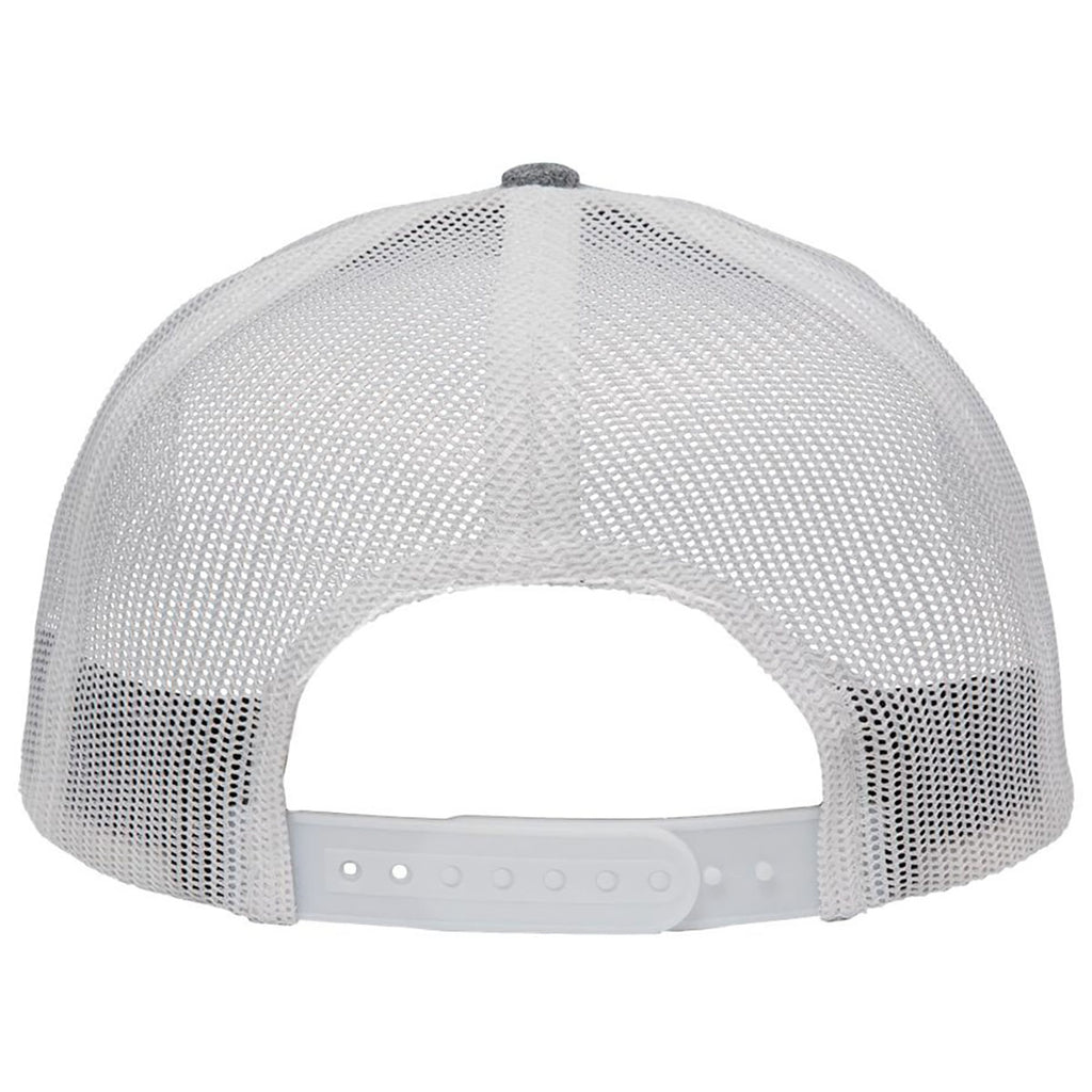 Sportsman X Hatch Grey/White Modern Six-Panel Trucker Fit Cap