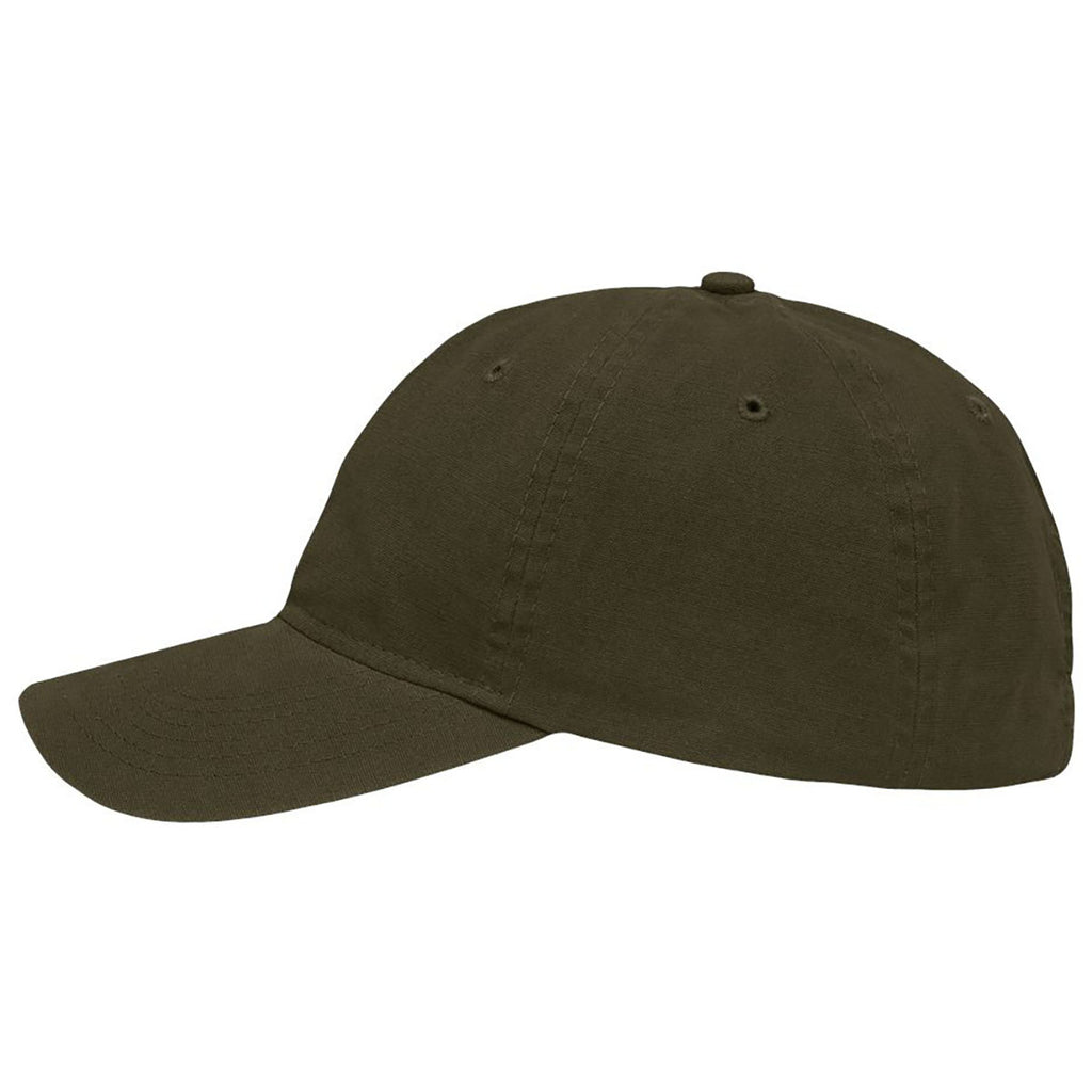 Sportsman Brushed Dark Olive Green Dad Hat Fit