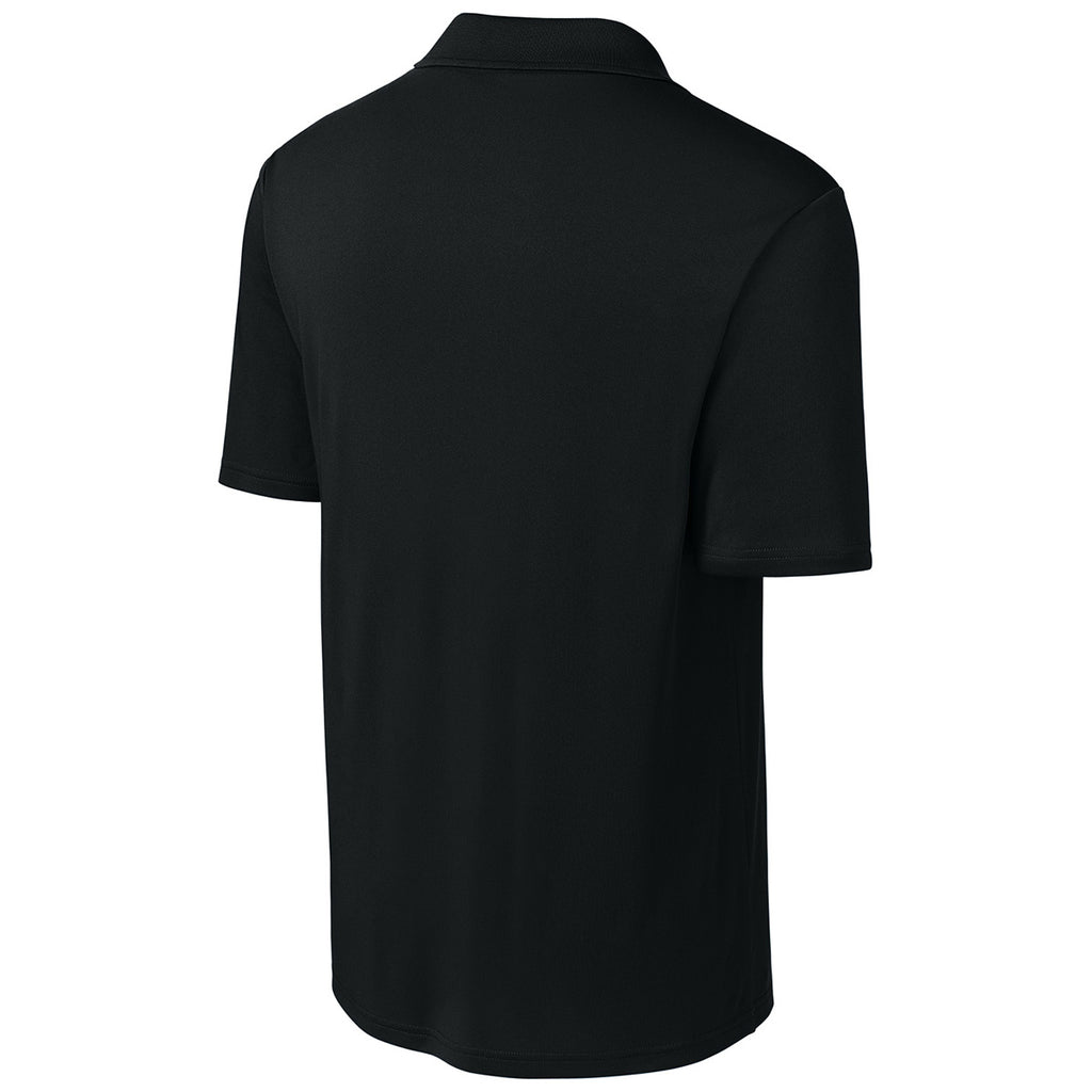 Sport-Tek Men's Black/ Deep Red Competitor United Polo