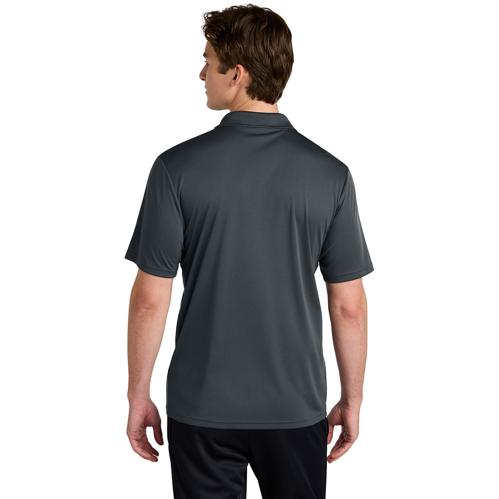 Sport-Tek Men's Iron Grey/ White Competitor United Polo