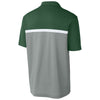 Sport-Tek Men's Forest Green/Grey Concrete Heather/White UV Micropique Colorblock Polo