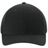 Sport-Tek Black/Black Stretch-Tek Mesh Back Cap