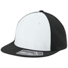 Sport-Tek White/Black/Black Pro-Cut Stretch-Tek Cap