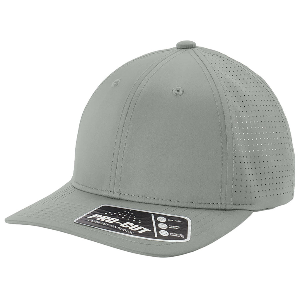 Sport-Tek Silver Pro-Cut Adjustable Cap