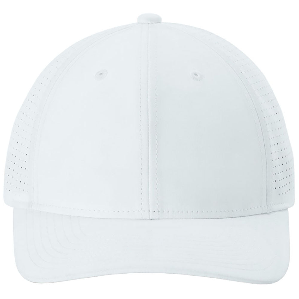 Sport-Tek White Pro-Cut Adjustable Cap