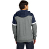 Sport-Tek Men's True Navy/Vintage Heather Drive Fleece Colorblock Hoodie