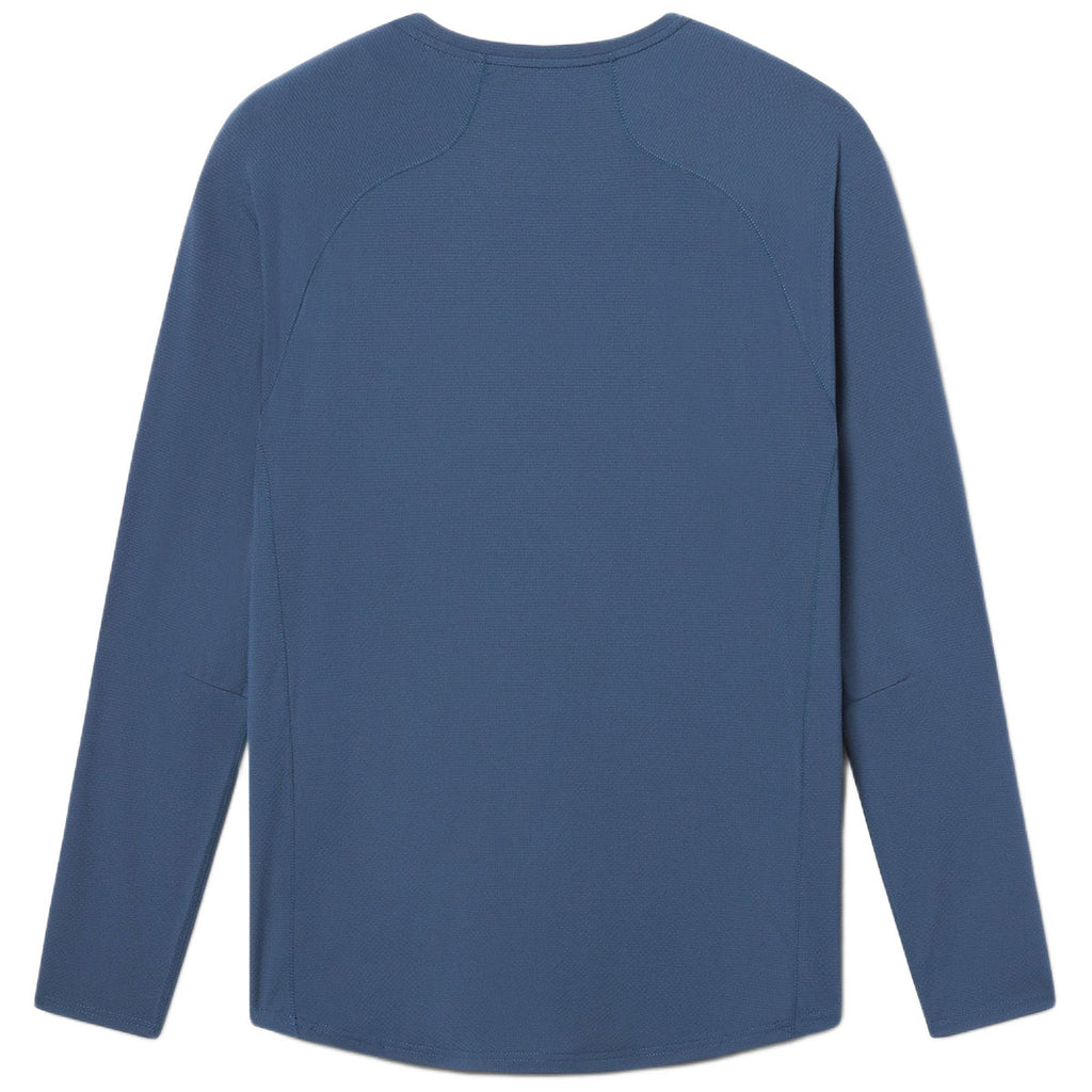 UNRL Men's Cavern Blue Streamline Performance Long Sleeve