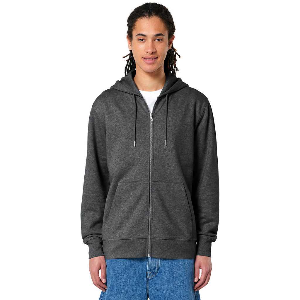 Stanley/Stella Unisex Dark Heather Grey Cultivator 2.0 Full-Zip Hooded Sweatshirt