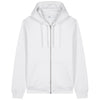 Stanley/Stella Unisex White Mixer Full-Zip Hooded Sweatshirt