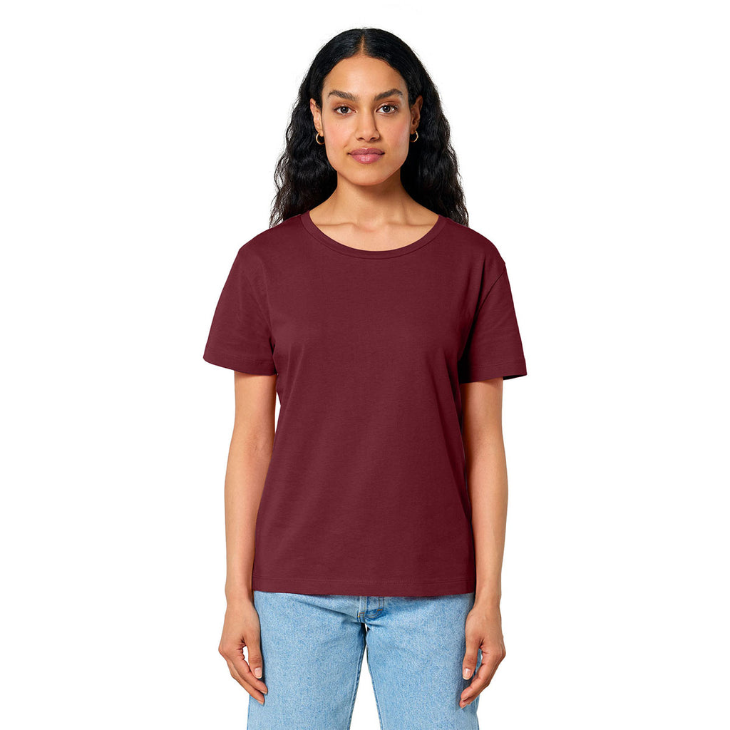 Stanley/Stella Women's Burgundy Stella Serena Scoop Neck Tee