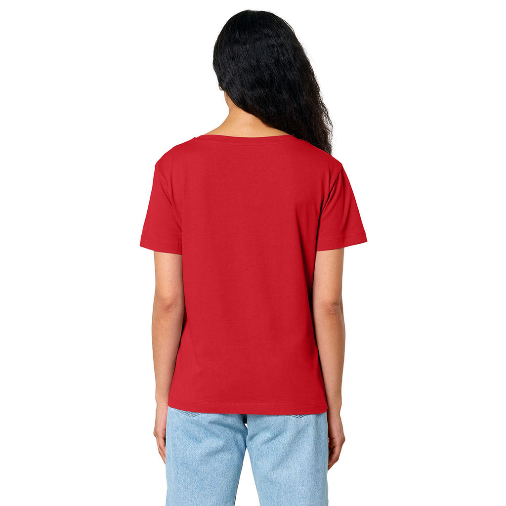 Stanley/Stella Women's Red Stella Serena Scoop Neck Tee