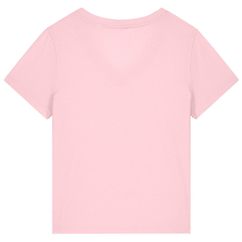 Stanley/Stella Women's Cotton Pink Stella Isla V-Neck Tee