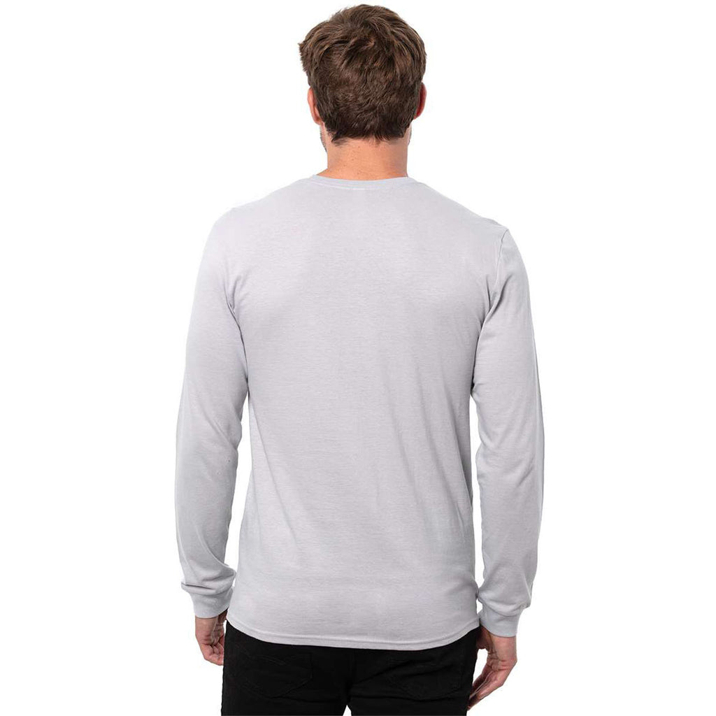 Threadfast Apparel Men's Silver Epic Long Sleeve T-Shirt