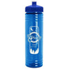 Garyline Transparent Blue Slim Fit Bottle with Push-Pull Lid - 24 oz.