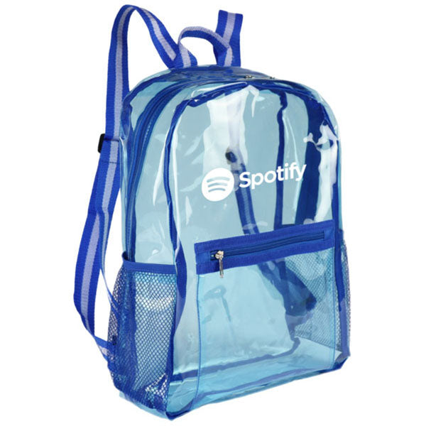 SnugZ Blue Columbus Clear Backpack