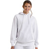 TriDri Unisex White Jamie Recycled Hooded Sweatshirt