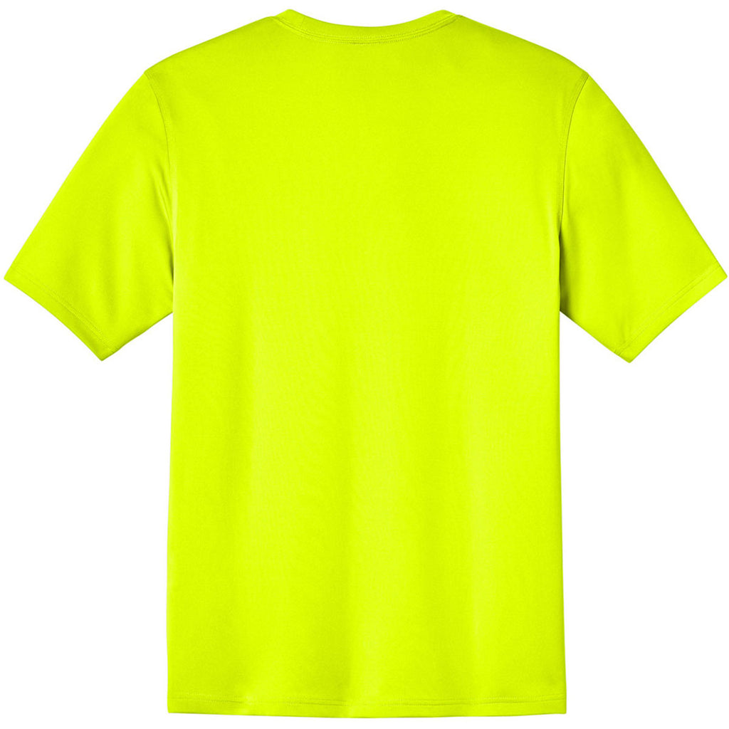 CornerStone Men's Safety Yellow Tall Workwear Pro Short Sleeve Pocket Tee