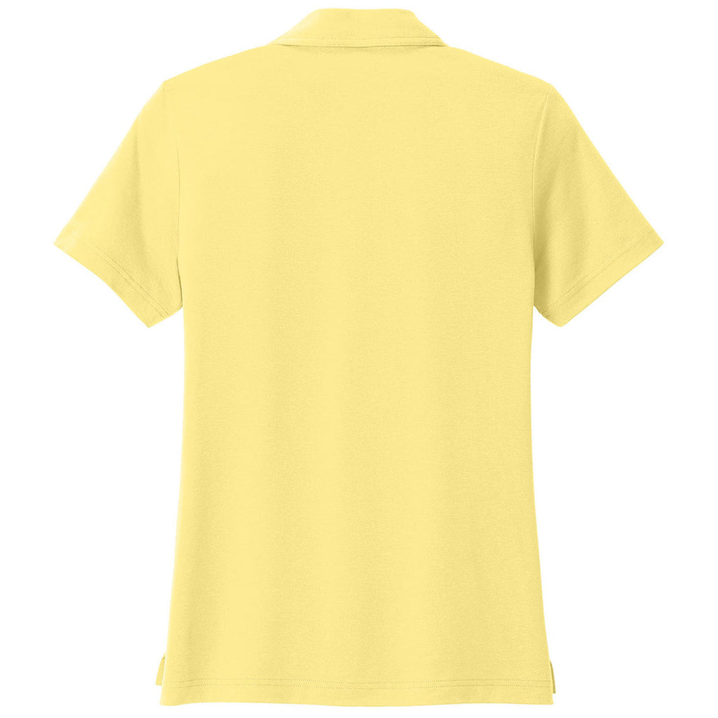TravisMathew Women's Pale Yellow Glenview Solid Polo