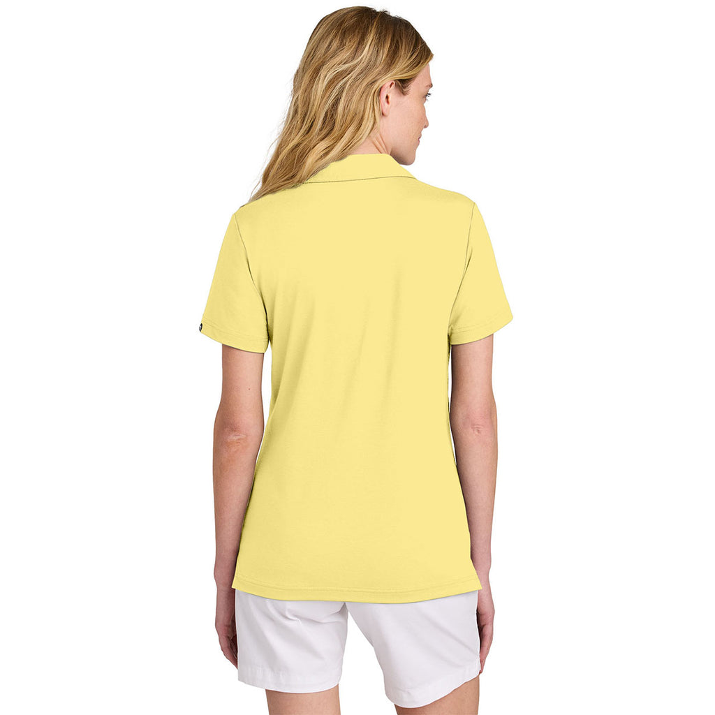 TravisMathew Women's Pale Yellow Glenview Solid Polo