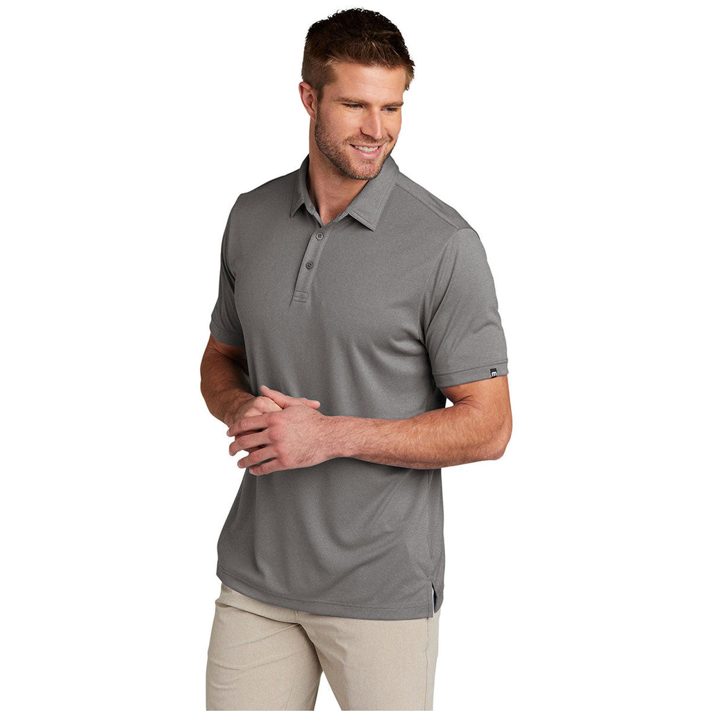 48-Hour TravisMathew Men's Quiet Shade Grey Heather Coto Performance Polo