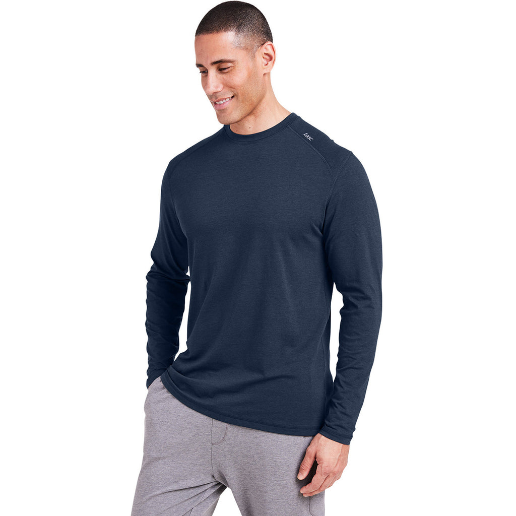 tasc Men's Classic Navy Carrollton Fitness Long-Sleeve T-Shirt