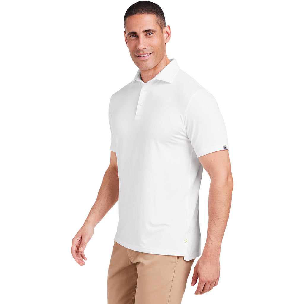 tasc Men's White Cloud Lightweight Polo