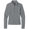 TravisMathew Women's Quiet Shade Grey Heather Onward 1/2-Zip