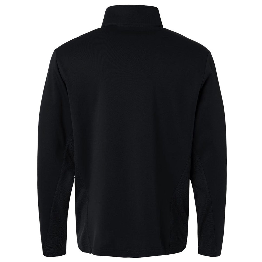 Team 365 Unisex Black Squad Cadet Quarter-Zip Tech Fleece Pullover