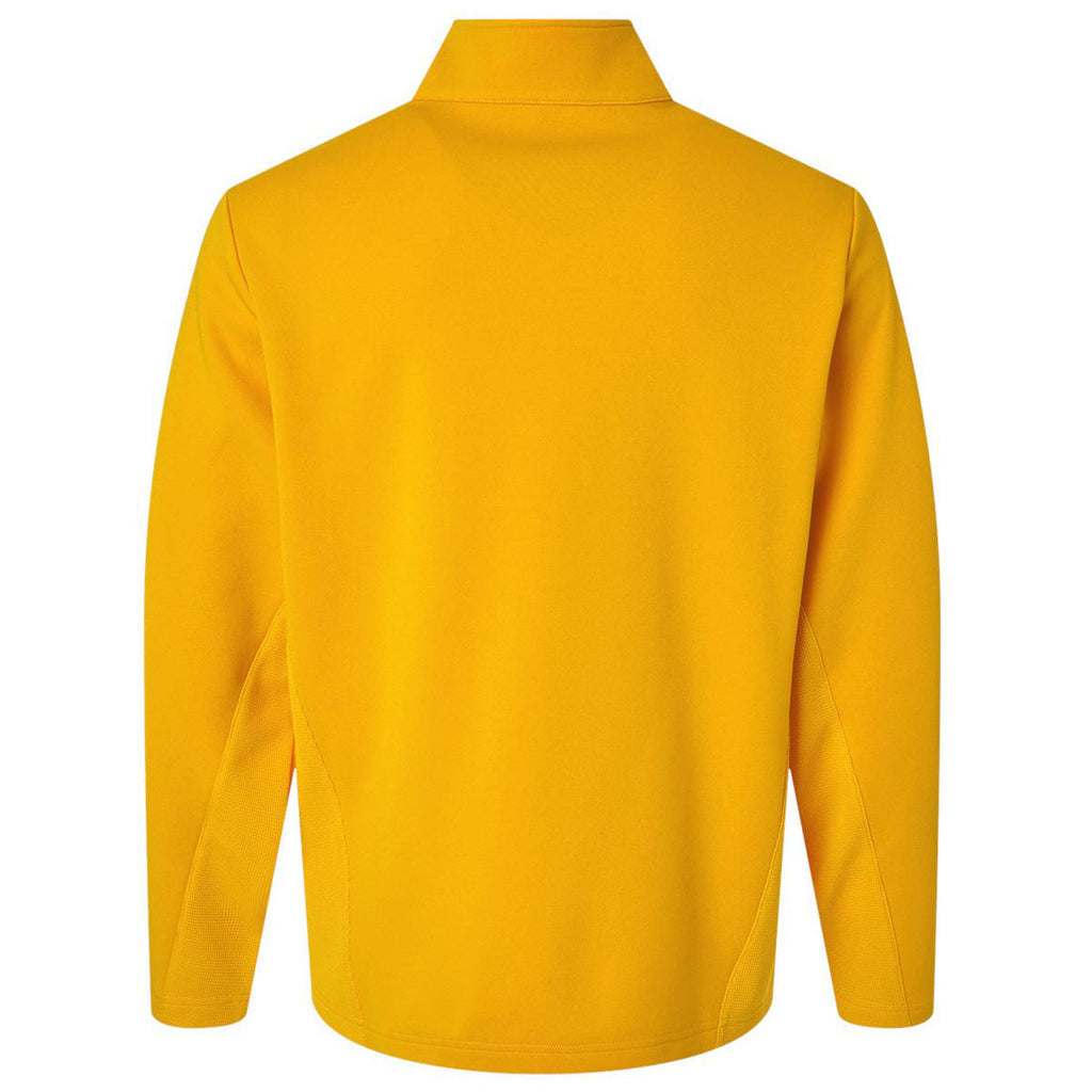 Team 365 Unisex Sport Athletic Gold Squad Cadet Quarter-Zip Tech Fleece Pullover