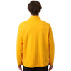 Team 365 Unisex Sport Athletic Gold Squad Cadet Quarter-Zip Tech Fleece Pullover
