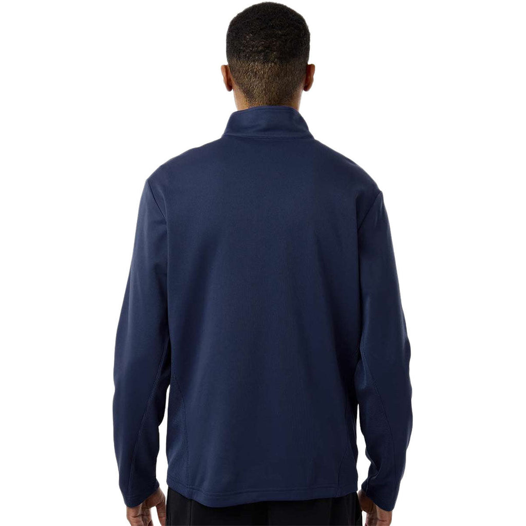 Team 365 Unisex Sport Dark Navy Squad Cadet Quarter-Zip Tech Fleece Pullover